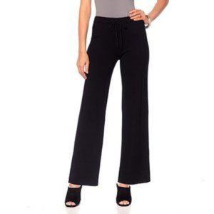 MarlaWynne Drawstring Sweater Knit Pant - Black